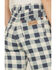 Image #4 - Wrangler Women's Checkered Flare Jeans, Blue, hi-res