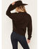 Image #4 - Wrangler Retro Women's Bucking Horse Sweater, Brown, hi-res