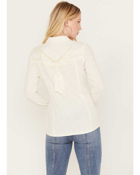 Image #4 - Idyllwind Women's Thunderbird Western Pearl Snap Shirt, Ivory, hi-res