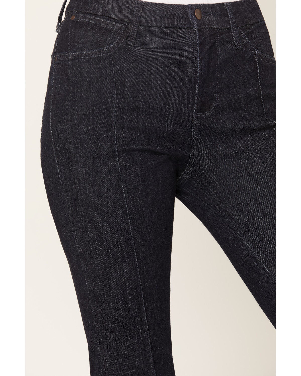 Image #2 - Wrangler Women's Camryn Dark Wash High Rise Bespoke Bootcut Stretch Denim Jeans, Dark Wash, hi-res