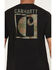 Image #4 - Carhartt Men's Camo Print Logo Relaxed Fit Short Sleeve Pocket T-Shirt, Black, hi-res
