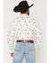 Image #4 - Ariat Men's Tabor Cowboy Print Long Sleeve Button-Down Western Shirt, White, hi-res