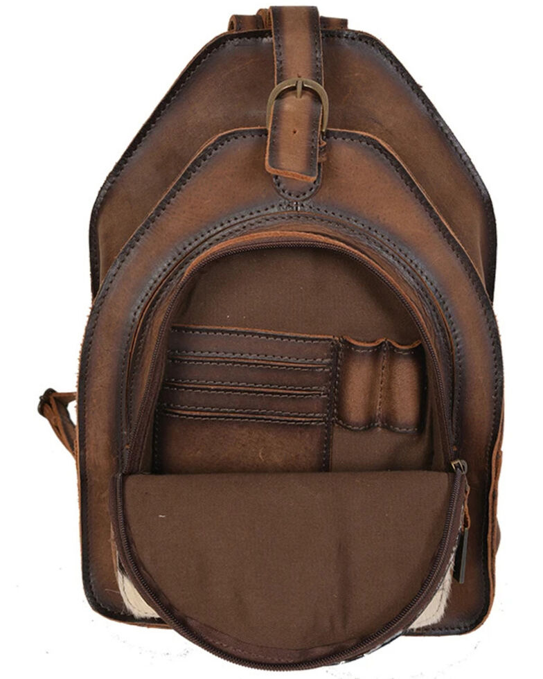 STS Ranchwear Women's Baroness Hair On Backpack, Distressed Brown, hi-res