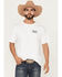 Image #2 - Kick Brass Men's Pledge Of Allegiance Short Sleeve Graphic T-Shirt, White, hi-res