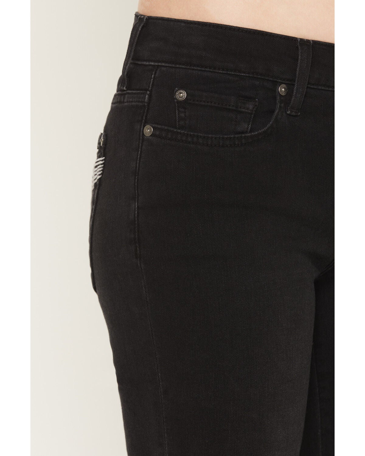 Image #4 - 7 For All Mankind Women's Salem High Rise Bootcut Stretch Denim Jeans, Black, hi-res