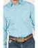 Image #3 - Stetson Men's Diamond Geo Print Long Sleeve Pearl Snap Western Shirt, Turquoise, hi-res