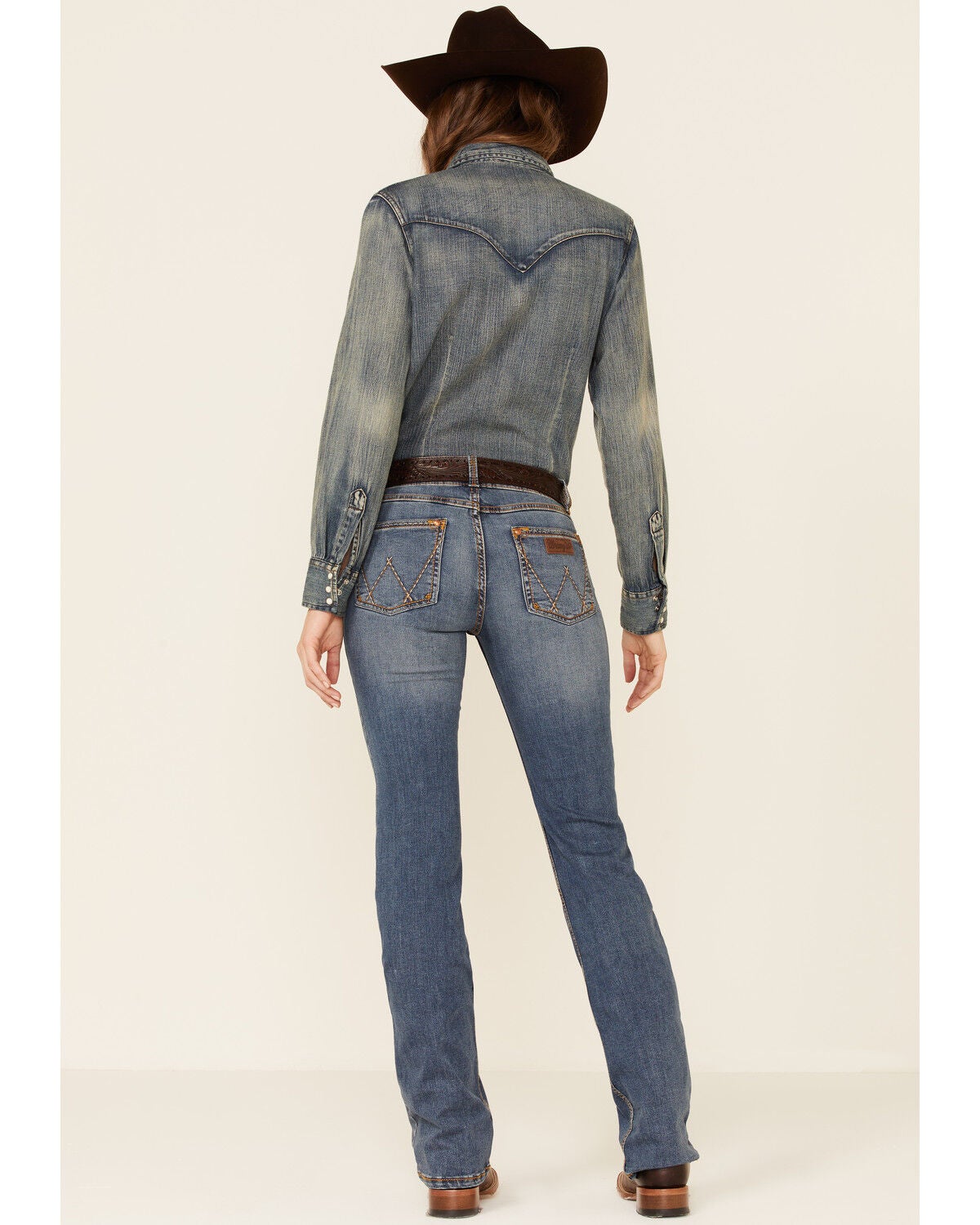 Image #3 - Wrangler Retro Women's Medium Wash Mae Bootcut Jeans, Blue, hi-res