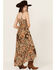 Image #4 - Angie Women's Floral Print Sleeveless Maxi Dress , Olive, hi-res