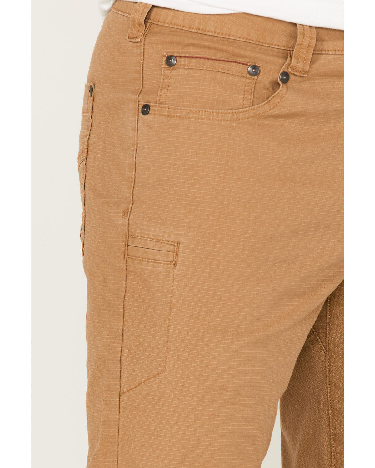 Image #2 - Brothers and Sons Men's Weathered Ripstop Slim Straight Outdoor Pants, Beige/khaki, hi-res