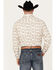 Image #4 - Panhandle Select Men's Floral Print Long Sleeve Snap Western Shirt, Cream, hi-res