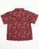 Image #3 - Cowboy Hardware Toddler Boys' Paisley Print Short Sleeve Snap Stretch Western Shirt, Red, hi-res