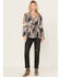 Image #2 - Cleo + Wolf Women's Dobbie Patchwork Top, Blue, hi-res
