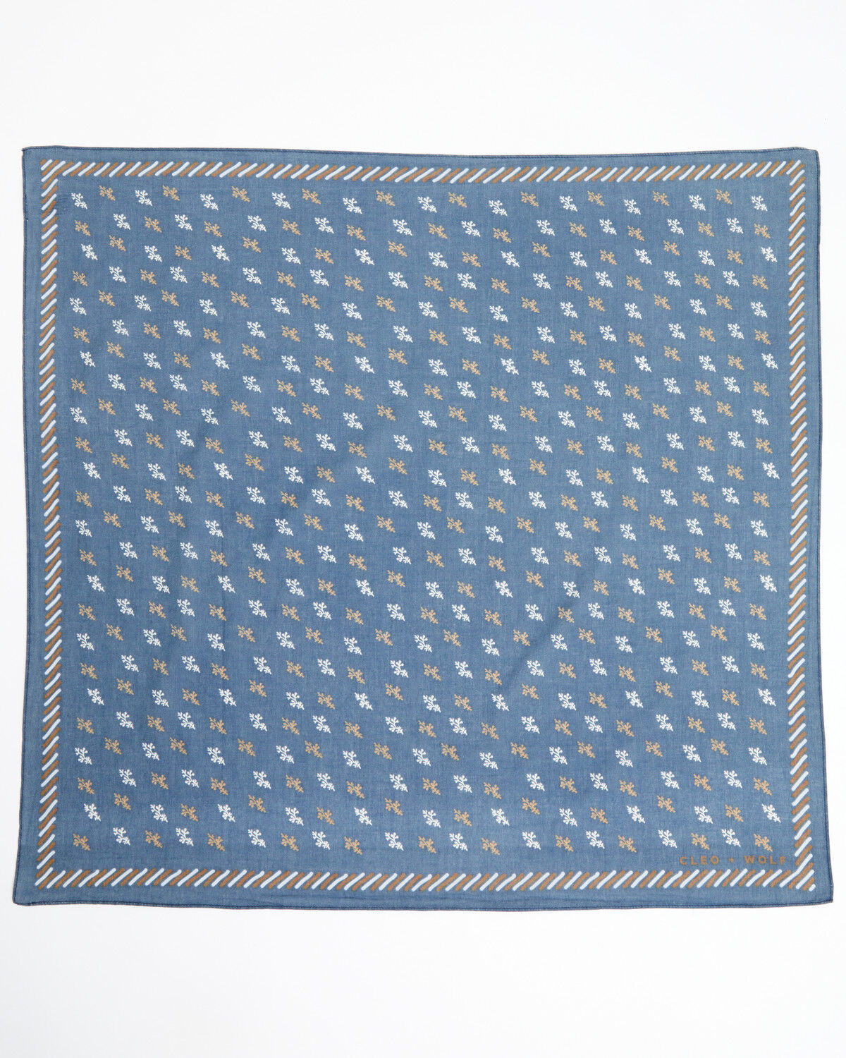 Image #3 - Cleo + Wolf Women's Patterned Bandana, Blue, hi-res