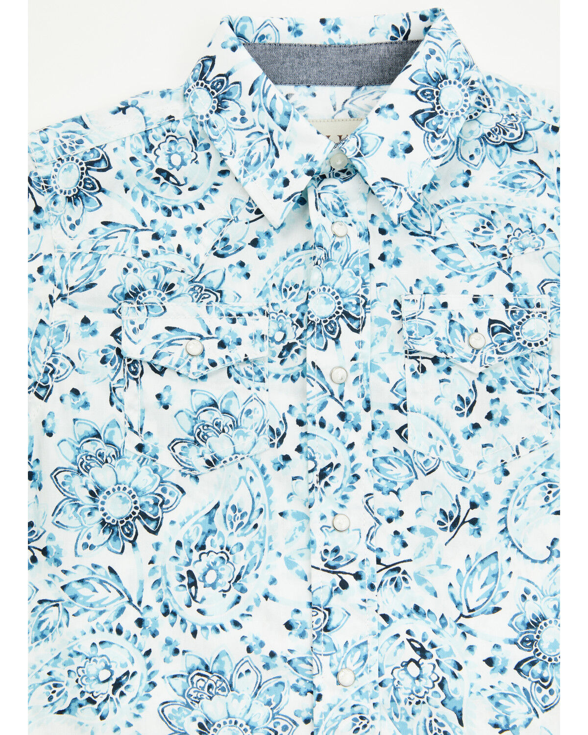 Image #2 - Cody James Toddler Boys' Frontier Threads Paisley Print Short Sleeve Snap Western Shirt, White, hi-res