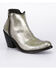 Liberty Black Women's Cracked Metallic Booties - Pointed Toe , Gold, hi-res