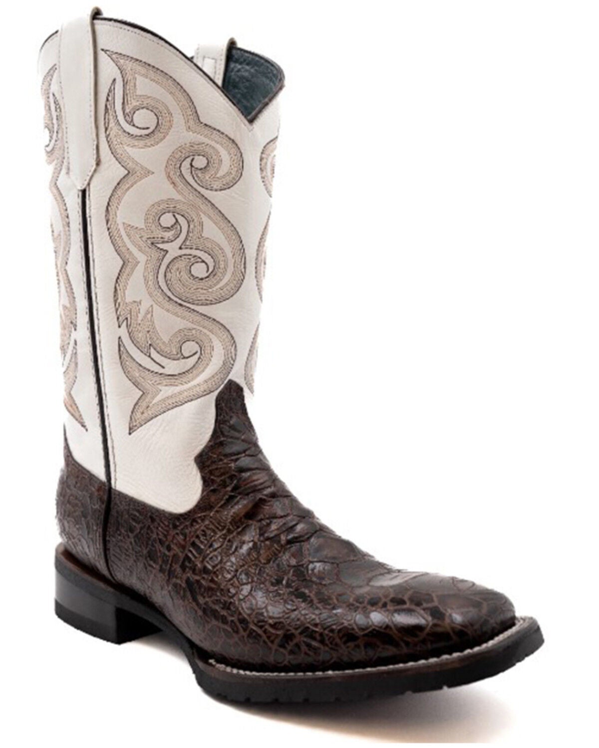Ferrini Men's Kai Performance Western Boots - Broad Square Toe, Chocolate, hi-res