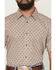 Image #3 - Gibson Trading Co Men's Floyd Geo Print Short Sleeve Button-Down Western Shirt, Blue, hi-res