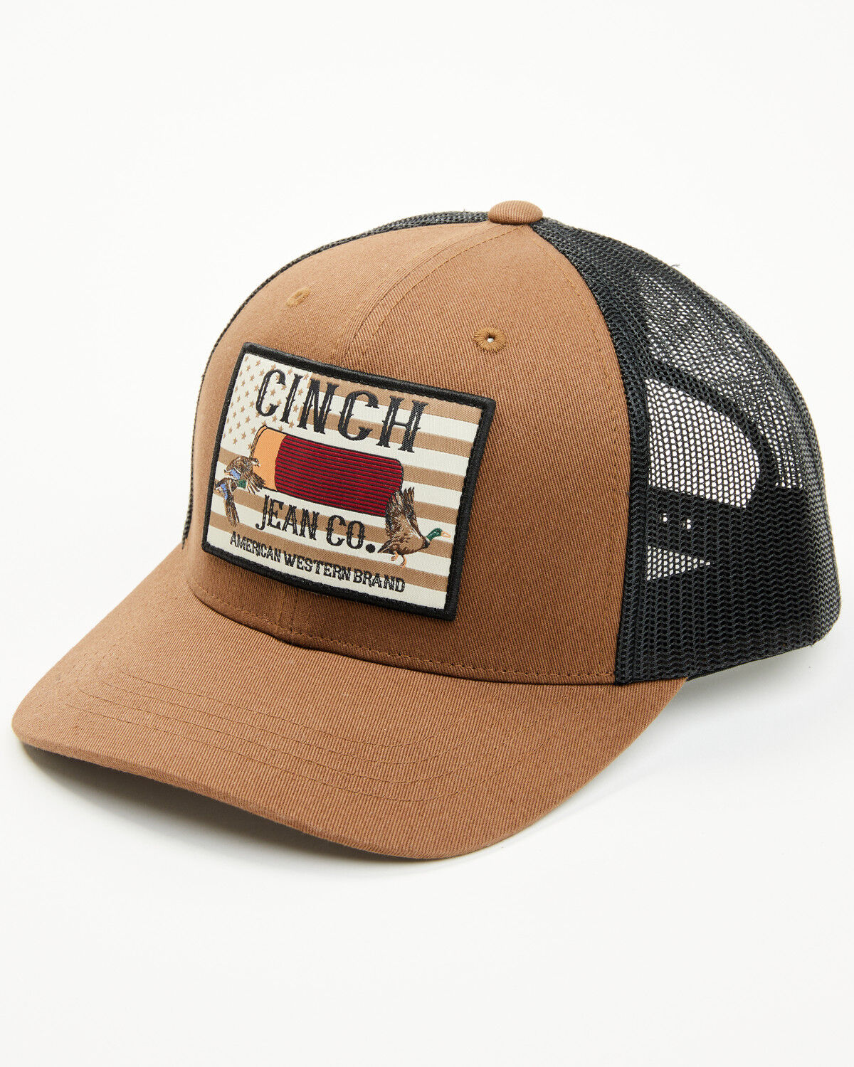 Image #1 - Cinch Men's Logo Patch Ball Cap, Brown, hi-res