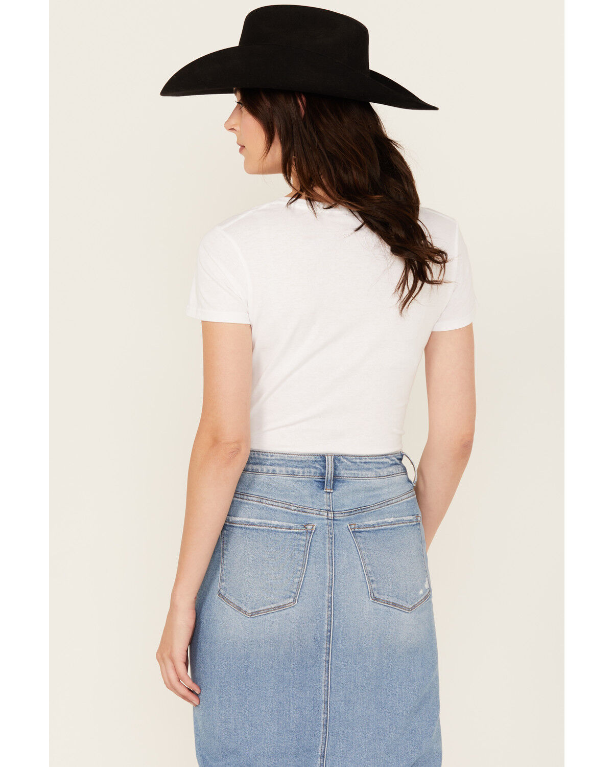 Image #4 - Changes Women's Grand Ole Opry Guitar Flowers Short Sleeve Graphic Tee, White, hi-res
