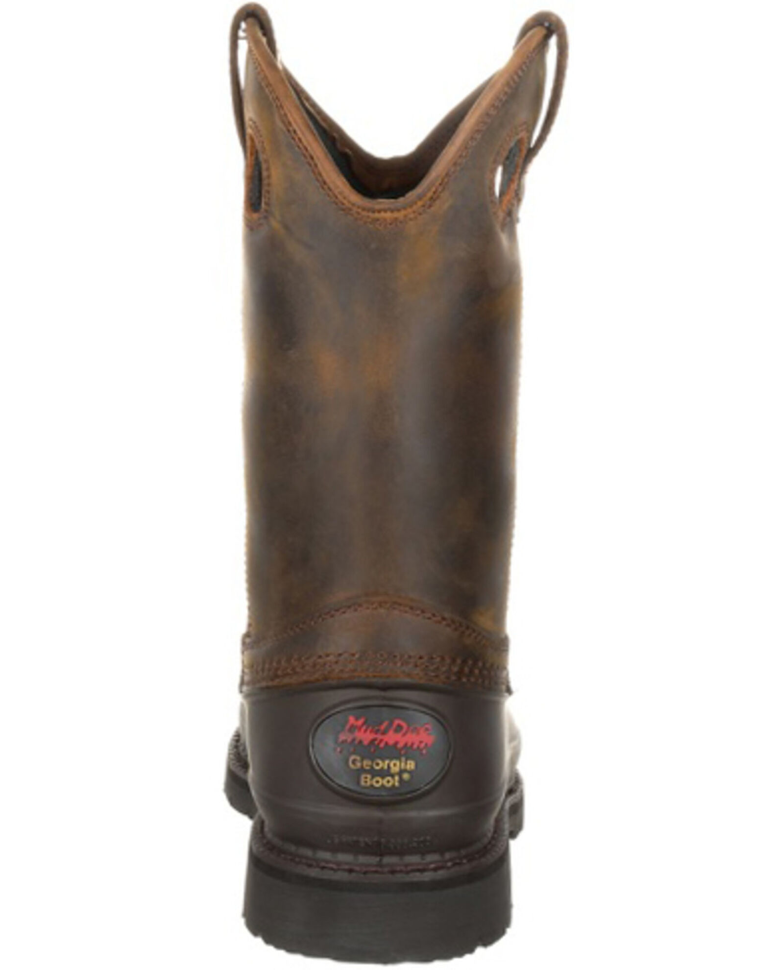 Georgia Boot Men s Mud Dog Pull On Work Boots Round Toe Sheplers