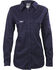 Image #1 - Lapco Women's FR UltraSoft Uniform Shirt, Navy, hi-res