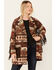 Image #1 - Shyanne Women's Tribal Tapestry Fringe Coat, Medium Brown, hi-res