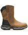 Image #2 - Wolverine Men's Alpha Infinity System Pull-On CarbonMax&reg; Wellington Work Boots - Composite Toe, Dark Brown, hi-res