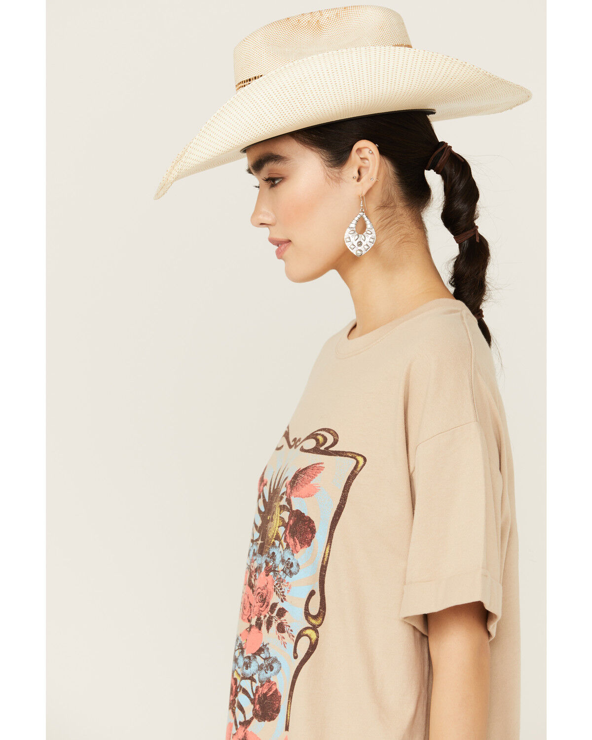Image #3 - Girl Dangerous Women's Sun Queen T-Shirt Mini Dress, Natural, hi-res