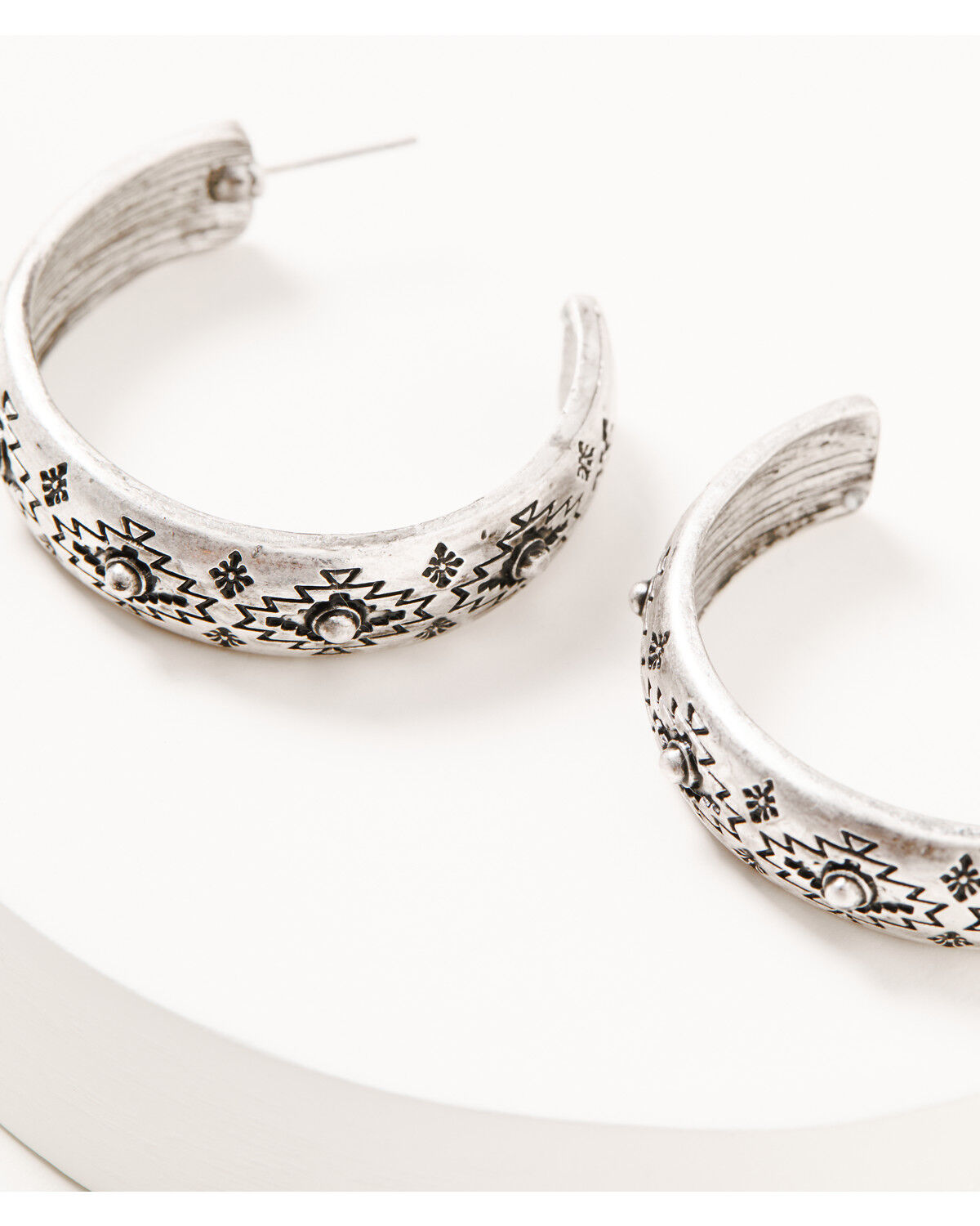 Image #2 - Shyanne Women's Shiloh Ridge Hoop Earrings, Silver, hi-res