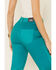 Image #4 - Ranch Dress'n Women's Jade Cowhide Print Super Flare Jeans, , hi-res