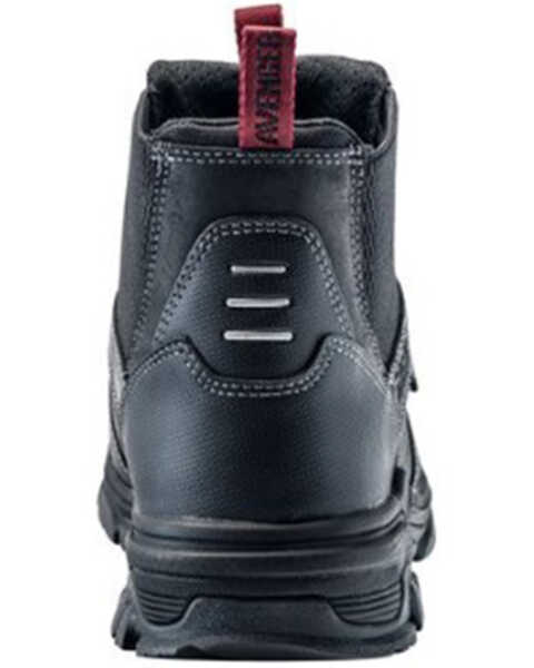Image #5 - Avenger Men's Ripsaw Romeo Waterproof Pull On Chelsea Work Boots - Alloy Toe, Black, hi-res