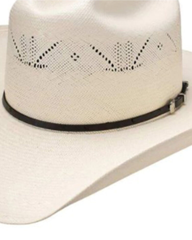 Resistol George Strait Natural Condigo Shantung Straw Western Hat , Natural, hi-res