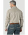Wrangler 20X Men's FR Southwestern Geo Print Long Sleeve Pearl Snap Western Work Shirt, Tan, hi-res