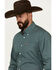 Image #2 - Cinch Men's Geo Print Long Sleeve Button-Down Western Shirt, Dark Green, hi-res
