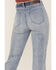 Image #3 - Rock & Roll Denim Women's Light Wash High Rise Yoke Trouser Flare Jeans, , hi-res