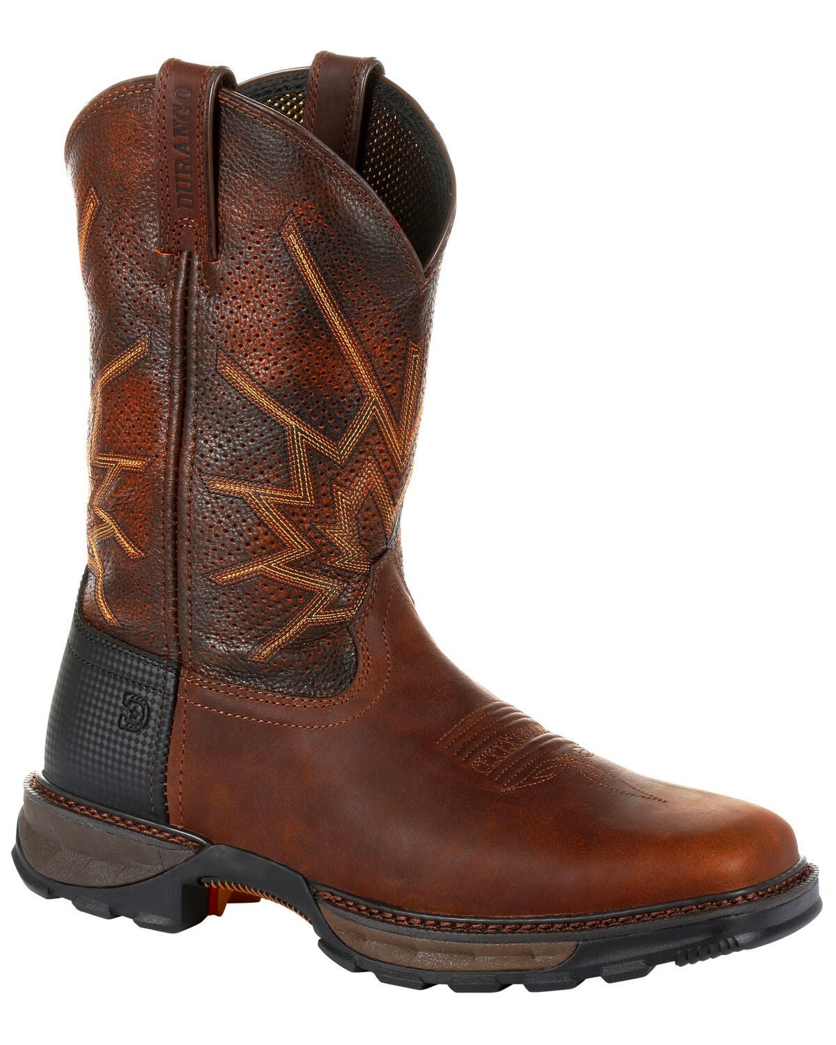 Durango Men's Maverick XP Ventilated Western Work Boots - Square Toe, Brown, hi-res