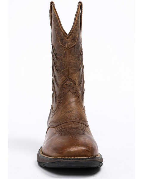 Image #4 - Cody James Men's Scratch American Flag Lite Performance Western Boots - Square Toe, Brown, hi-res
