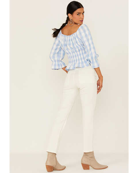 Image #1 - Lola Women's Dana Cargo Pocket Slim Jeans, Ivory, hi-res
