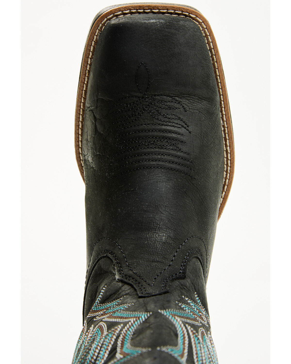 Image #6 - Justin Men's Zeke Performance Western Boots - Broad Square Toe, Black, hi-res