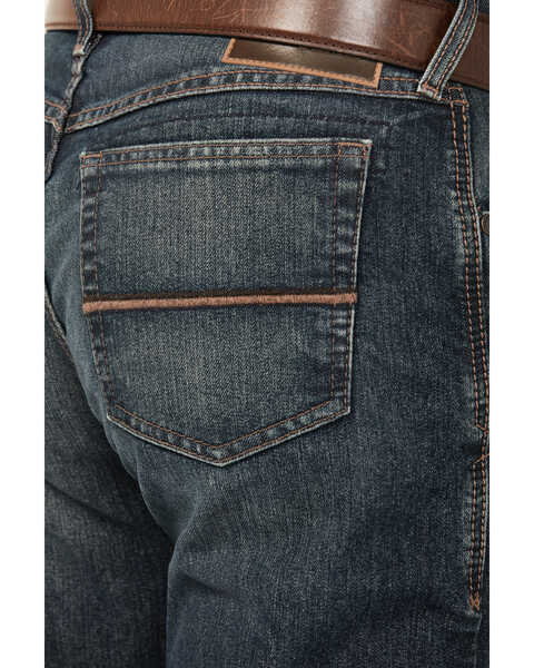 Image #4 - Ariat Men's M2 Atlas Ray Dark Wash Relaxed Bootcut Pro Series Performance Denim Jeans, Medium Wash, hi-res