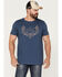 Image #1 - Moonshine Spirit Men's Peyote Short Sleeve Graphic T-Shirt , Navy, hi-res