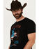 Image #2 - RANK 45® Men's Freedom Rider Americana Short Sleeve Graphic T-Shirt, Black, hi-res