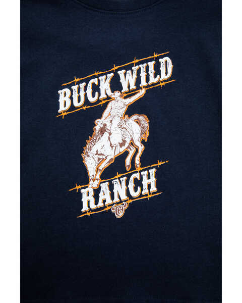 Image #2 - Cowboy Hardware Toddler Boys' Buck Wild Short Sleeve Graphic T-Shirt , Blue, hi-res