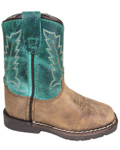 Smoky Mountain Toddler Girls' Autry Western Boots - Broad Square Toe, Brown, hi-res