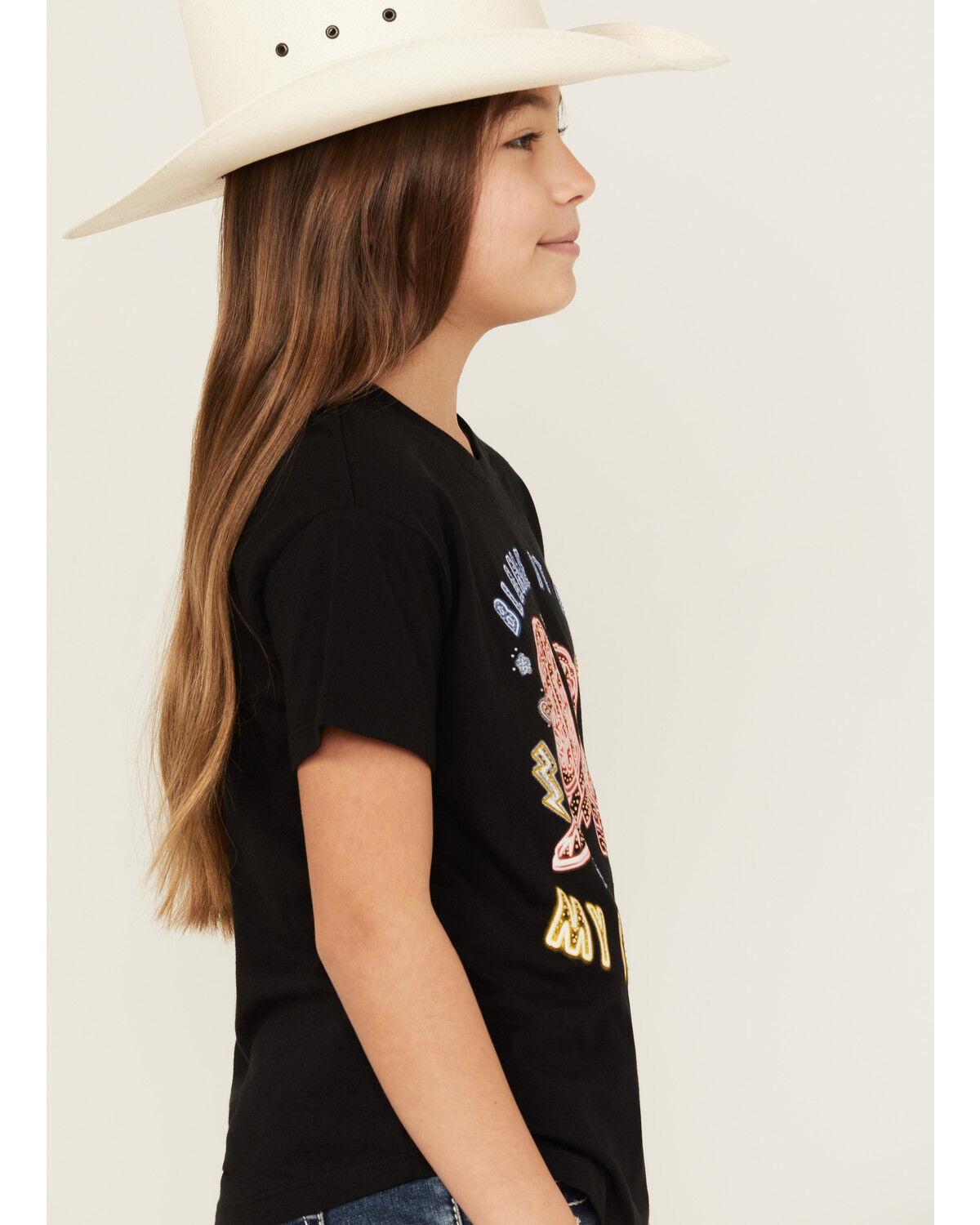 Image #2 - Buttercup Girls' Blame It On My Boots Short Sleeve Graphic Tee, , hi-res