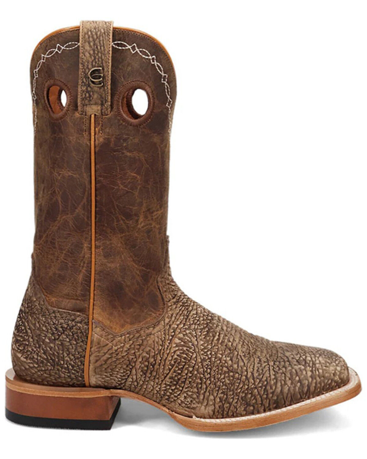 Image #2 - Dan Post Men's Murray Western Boots - Broad Square Toe, Brown, hi-res