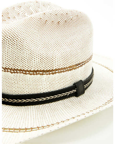 Image #2 - Peter Grimm Kemosabe Straw Cowboy Hat, White, hi-res