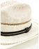 Image #2 - Peter Grimm Kemosabe Straw Cowboy Hat, White, hi-res