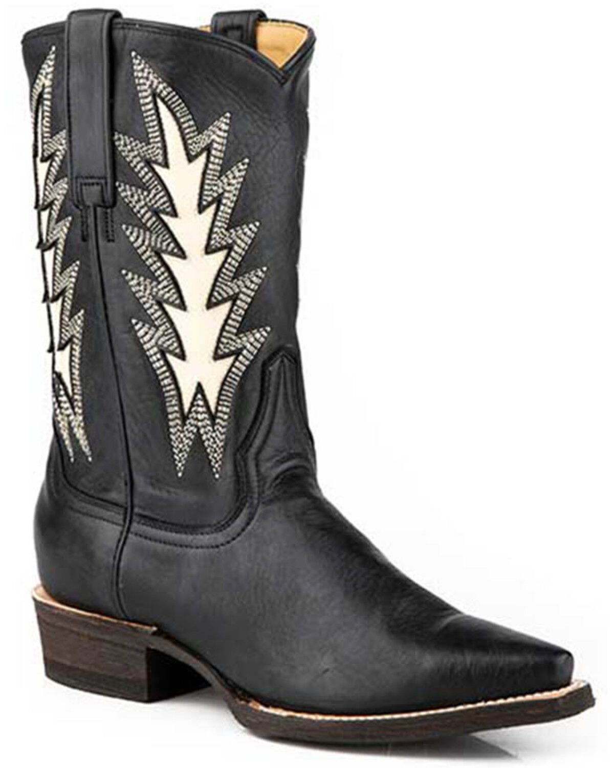 Image #1 - Stetson Women's June Western Boots - Snip Toe, Black, hi-res