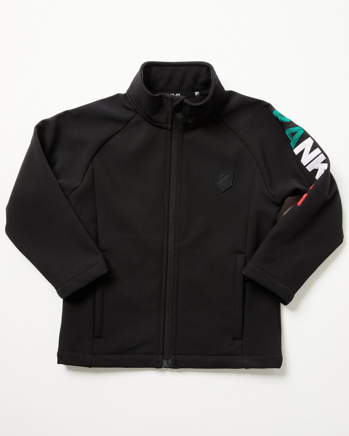 Image #1 - RANK 45&reg; Toddler Boys' Mexico Flag Seal Softshell Jacket, Black, hi-res